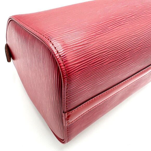 Louis Vuitton Castillian Red Epi Speedy 25 - Picture 7 of 9